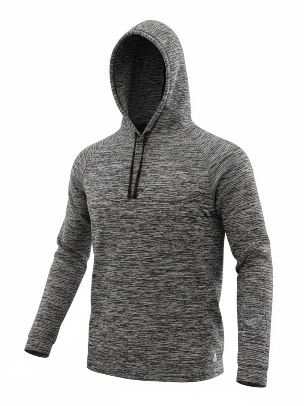 tek gear Men's Heather Gray Hooded Pullover Sweater